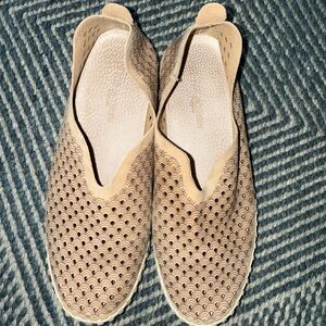Ilse Jacobsen Women's Tulip Flats Tan Recycled Microfiber Slip On Shoes EU 37